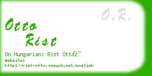 otto rist business card